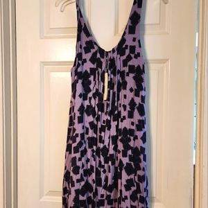 Laura Conrad tank dress. New w/tags Purple Geo print.Nice soft material Large